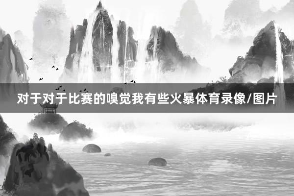 对于对于比赛的嗅觉我有些火暴体育录像/图片
