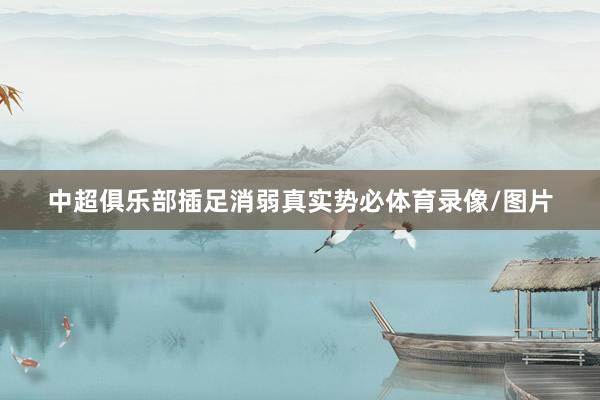 中超俱乐部插足消弱真实势必体育录像/图片