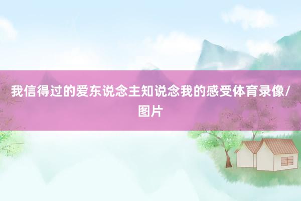 我信得过的爱东说念主知说念我的感受体育录像/图片