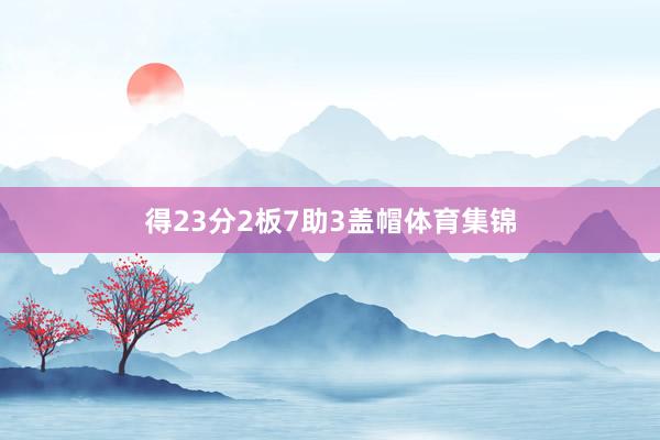 得23分2板7助3盖帽体育集锦
