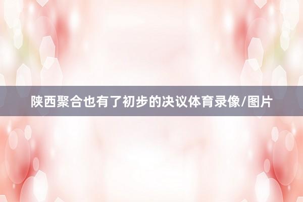 陕西聚合也有了初步的决议体育录像/图片