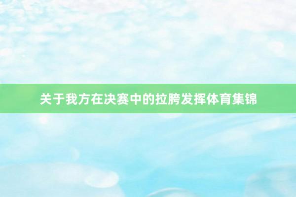 关于我方在决赛中的拉胯发挥体育集锦