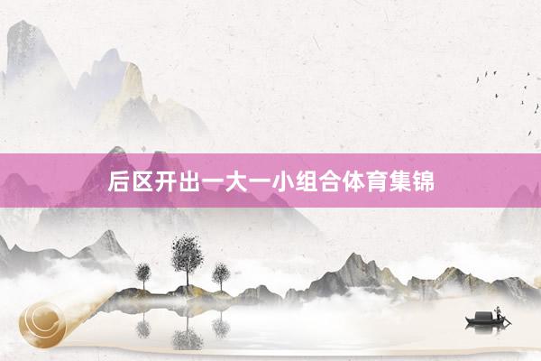 后区开出一大一小组合体育集锦