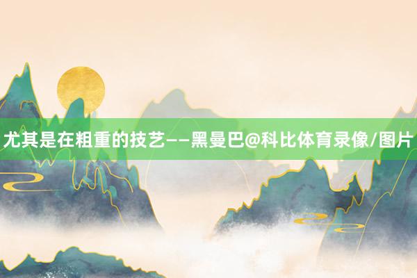 尤其是在粗重的技艺——黑曼巴@科比体育录像/图片