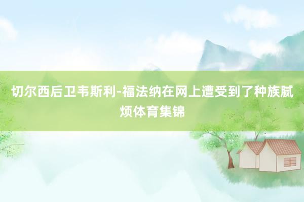 切尔西后卫韦斯利-福法纳在网上遭受到了种族腻烦体育集锦