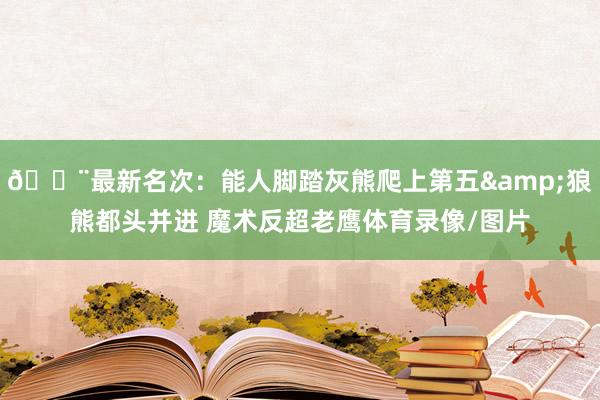 🚨最新名次：能人脚踏灰熊爬上第五&狼熊都头并进 魔术反超老鹰体育录像/图片