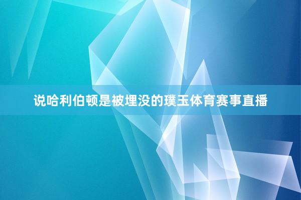 说哈利伯顿是被埋没的璞玉体育赛事直播