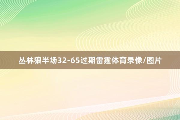 丛林狼半场32-65过期雷霆体育录像/图片