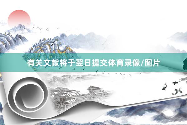 有关文献将于翌日提交体育录像/图片