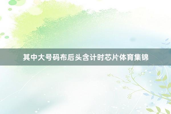其中大号码布后头含计时芯片体育集锦