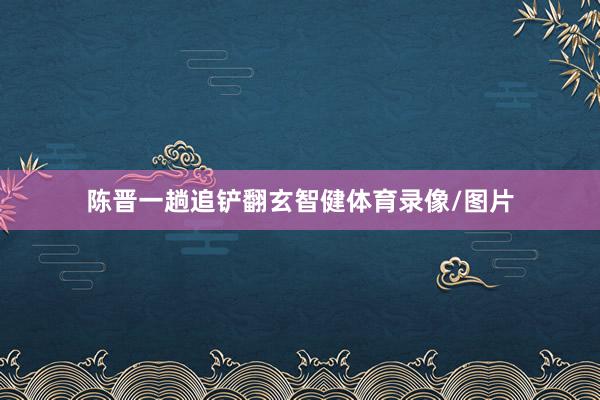 陈晋一趟追铲翻玄智健体育录像/图片