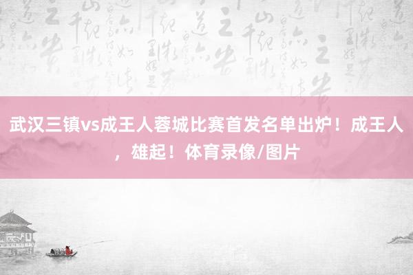 武汉三镇vs成王人蓉城比赛首发名单出炉！成王人，雄起！体育录像/图片
