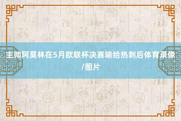 主帅阿莫林在5月欧联杯决赛输给热刺后体育录像/图片